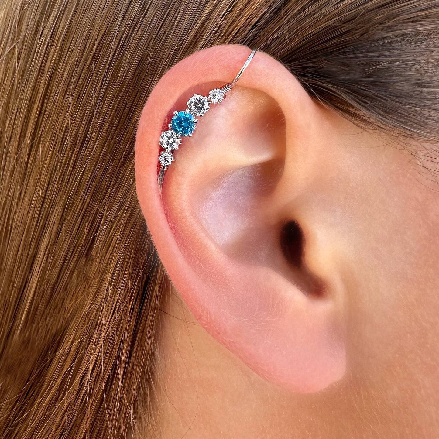 Sparkle ear cuff non pierced  - 14K Gold