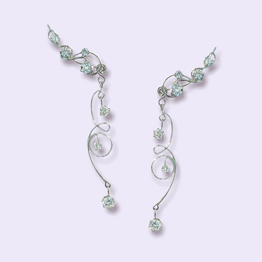 CASABLANCA EAR CLIMBERS  - SILVER