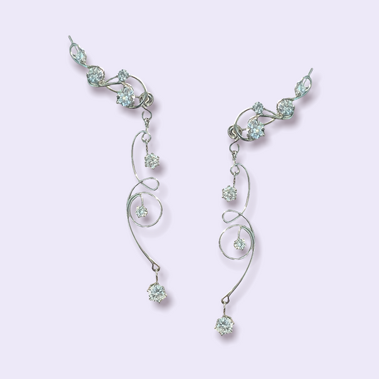 CASABLANCA EAR CLIMBERS - SILVER