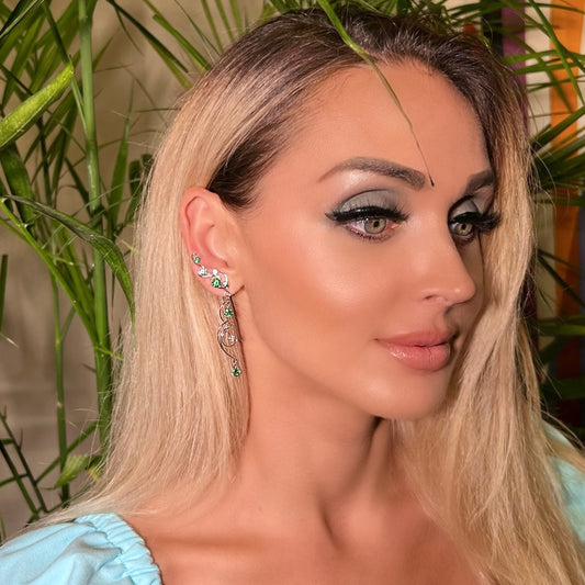 CASABLANCA EAR CLIMBERS - SILVER