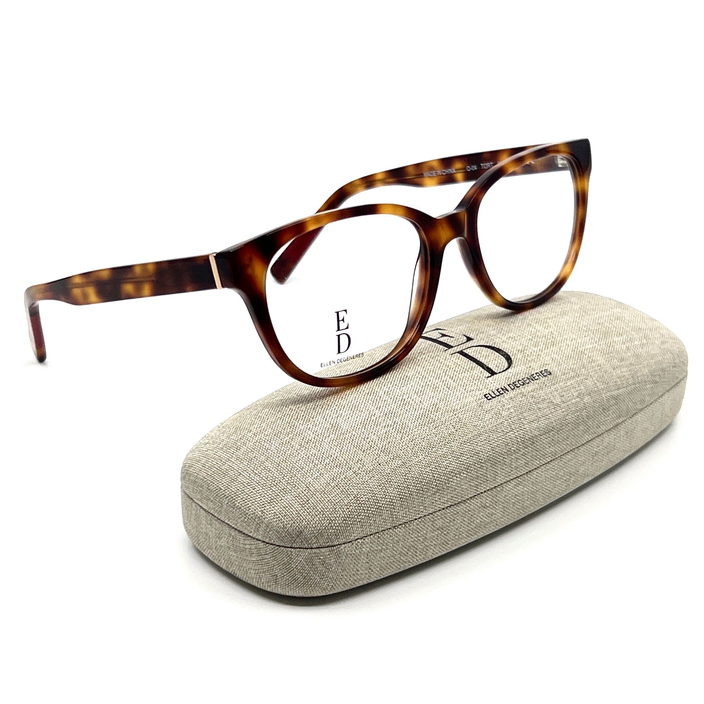 ELLEN DEGENERES Eyeglasses O-04 TORT