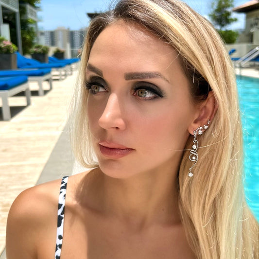 CASABLANCA EAR CLIMBERS - SILVER